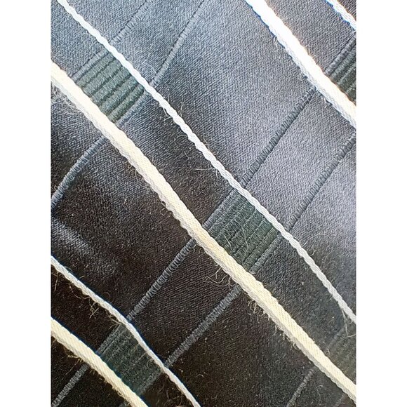 Tommy Hilfiger Mens Vintage Plaid Striped Necktie Navy & White Stripes Classic - Picture 15 of 16